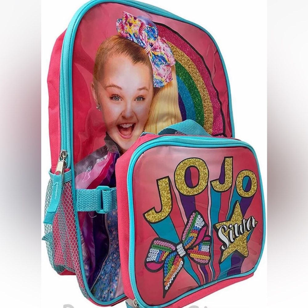 JOJO Siwa Backpack with Detachable Lunch Bag 2 Piece Set